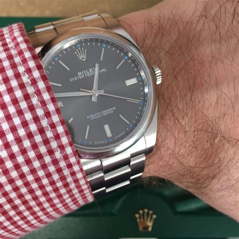 rolex oyster perpetual 114300 review|rolex oyster perpetual dark rhodium.